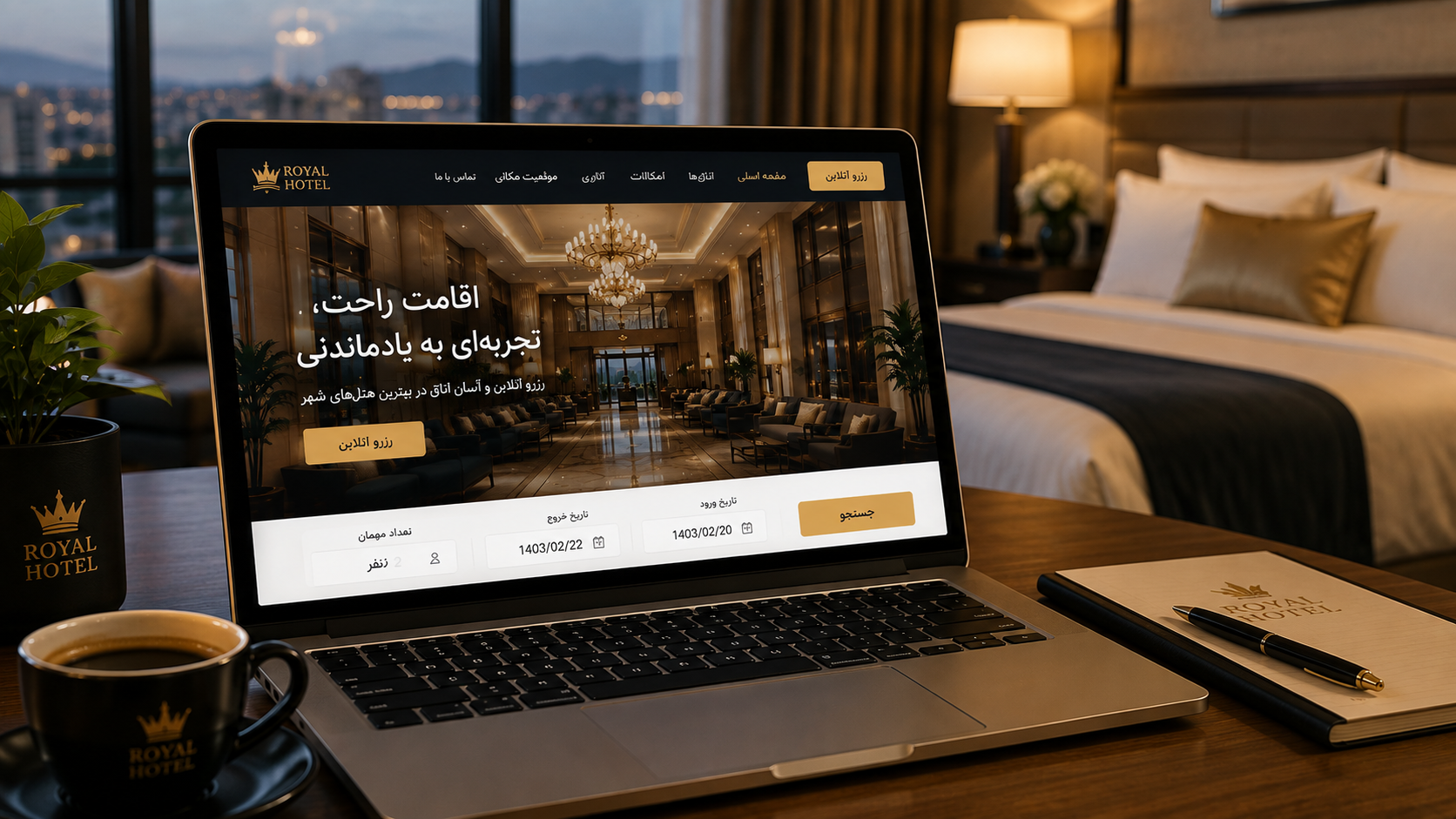 طرای سایت هتل