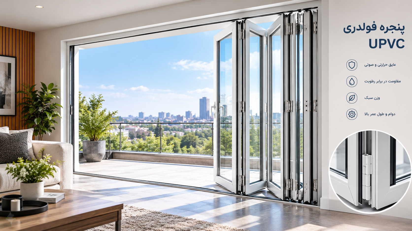 پنجره&zwnj;ی فولدری upvc